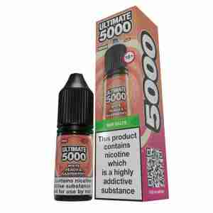 White Peach Raspberry E-liquid By Ultimate 5000